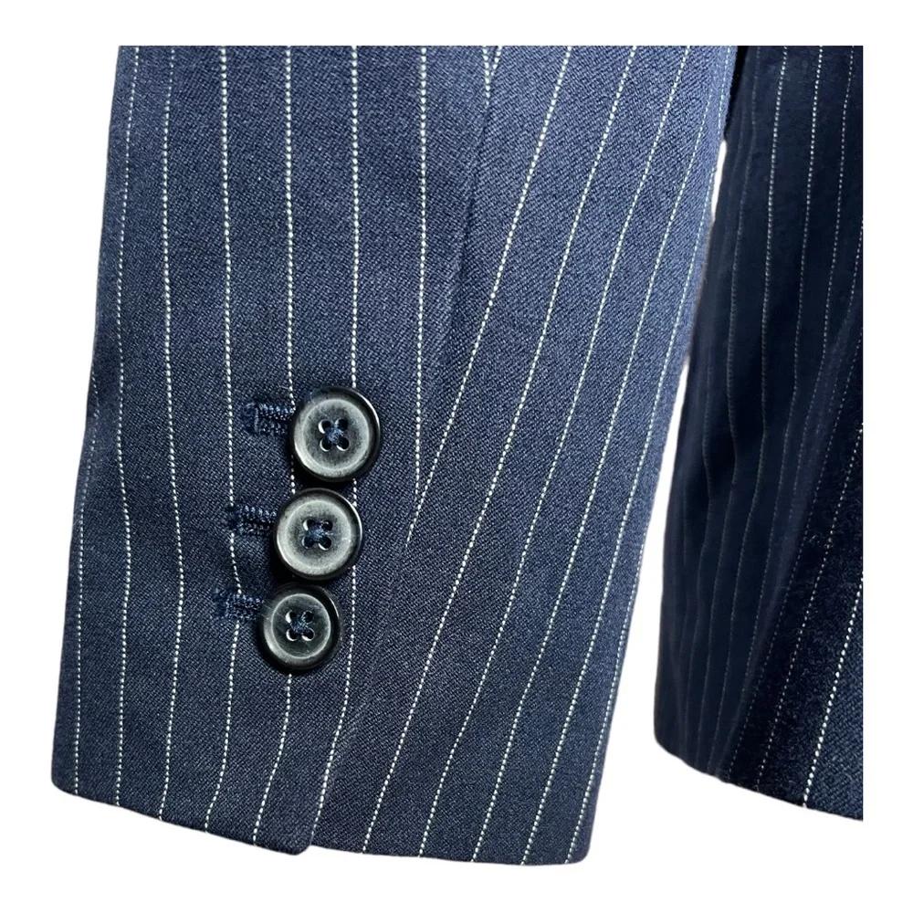 Banana Republic Pinstripe Blazer Jacket - Womens Size 8 - Picture 7 of 12